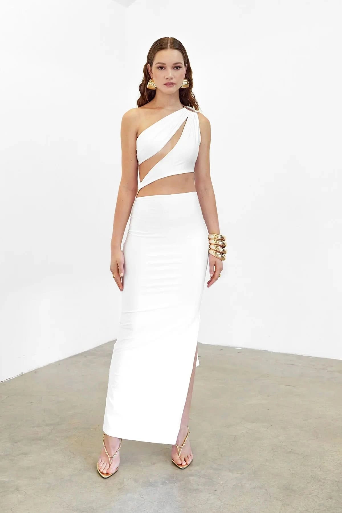 Khanum's White Kalentina Dress UK S