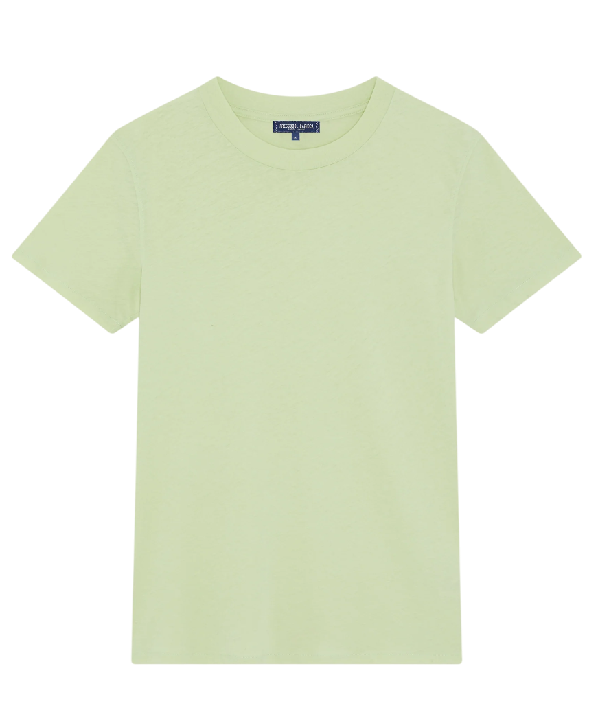 Frescobol Carioca Green Lucio Linen-cotton T-shirt UK M