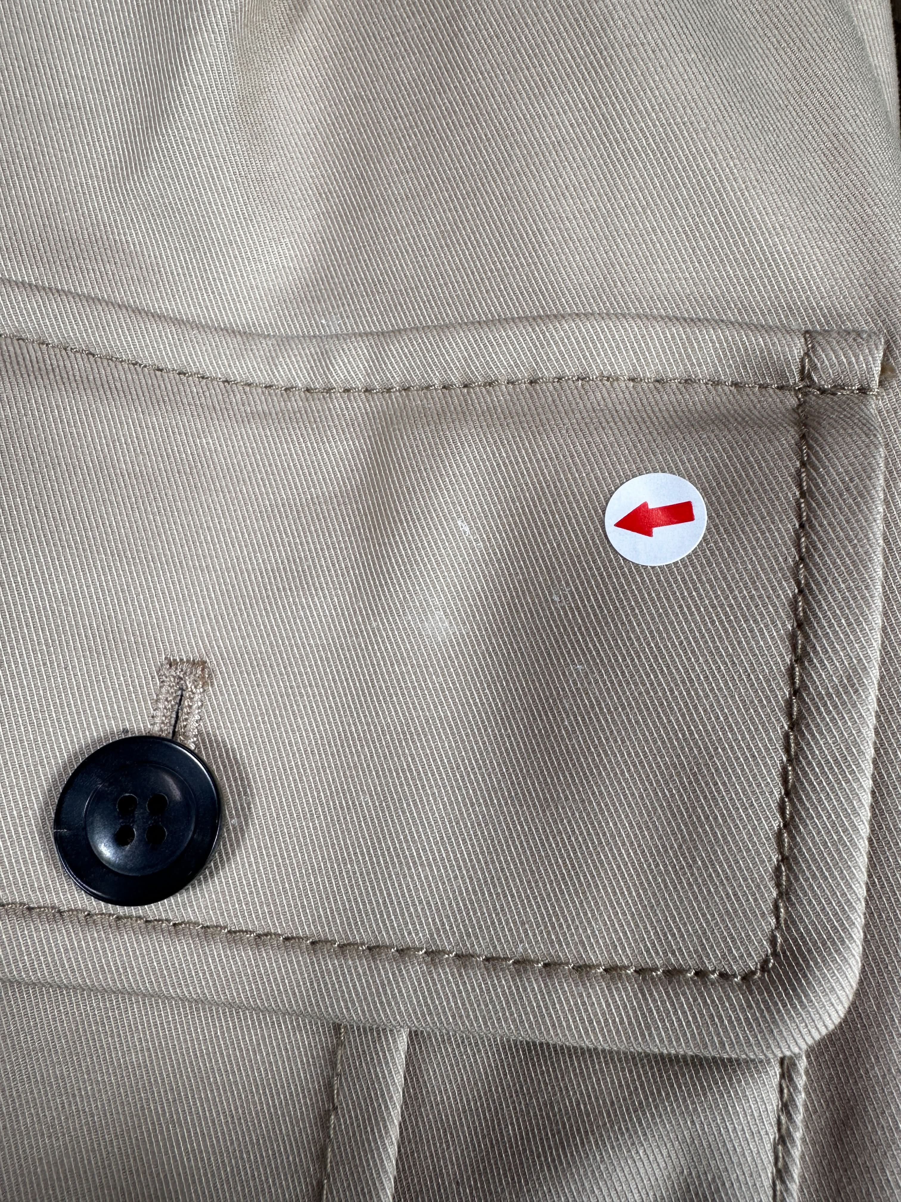 Marissa Webb Beige Dante Crisp Canvas Utility Jacket UK M