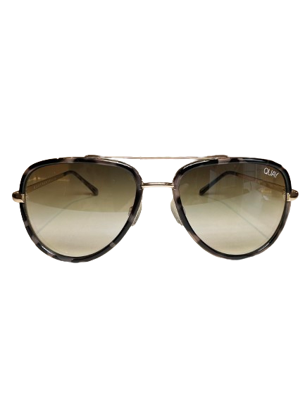 QUAY Brown All In Mini Aviator Sunglasses One Size