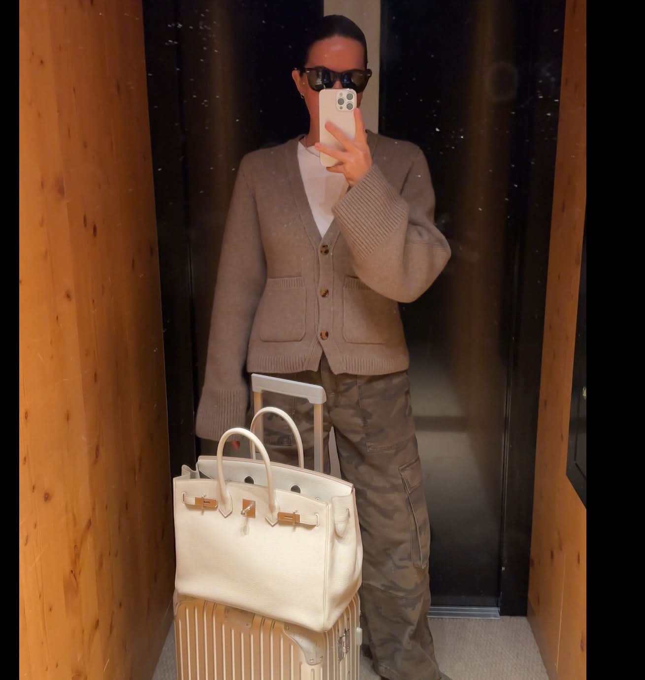 ME+EM Green Camo Cargo Trousers UK 10