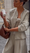 lounge Green Structured Jacket And Tailored Short Set UK 10