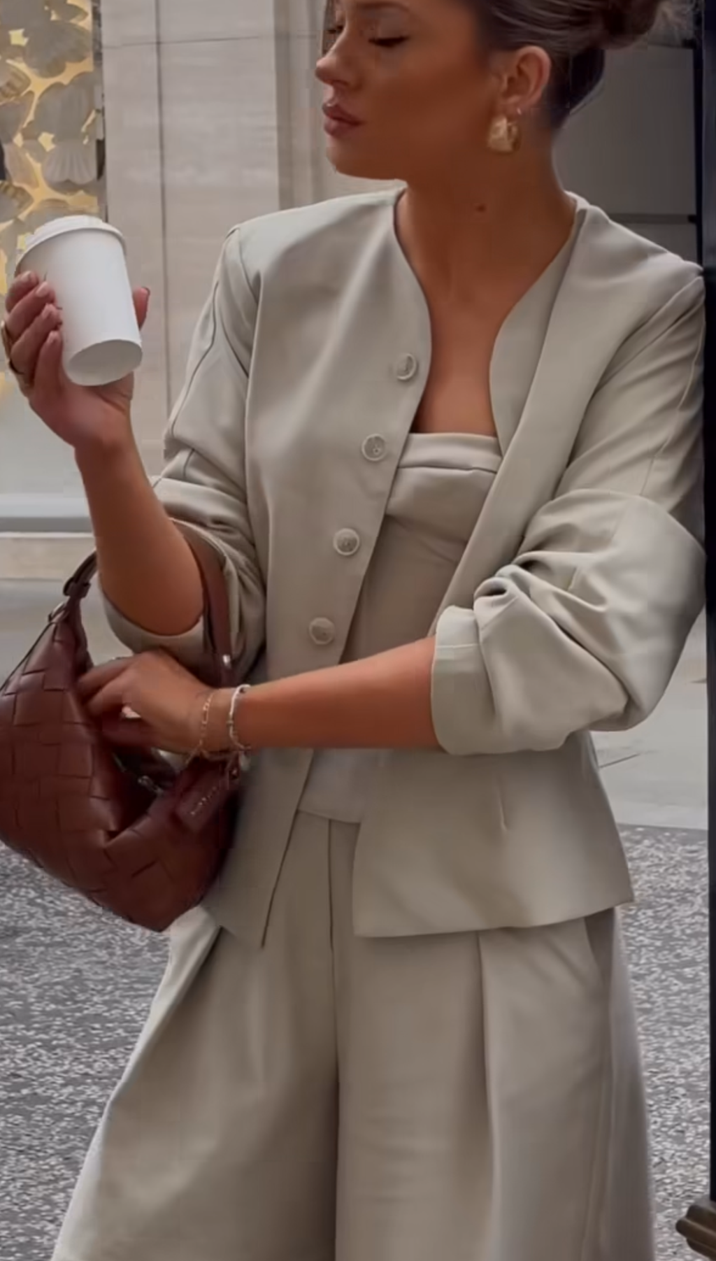 lounge Green Structured Jacket And Tailored Short Set UK 10