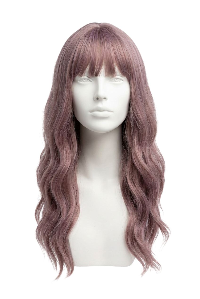 WIG Dusty Purple Long Synthetic Wig 24" Long
