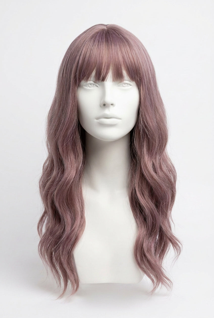 WIG Dusty Purple Long Synthetic Wig 24" Long