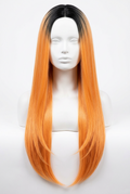 WIG  Electric Peach Long Wig 24"Long