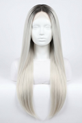 WIGS Platinum Kim Lace Front Wig 28" LONG