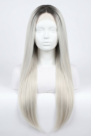 WIGS Platinum Kim Lace Front Wig 28" LONG