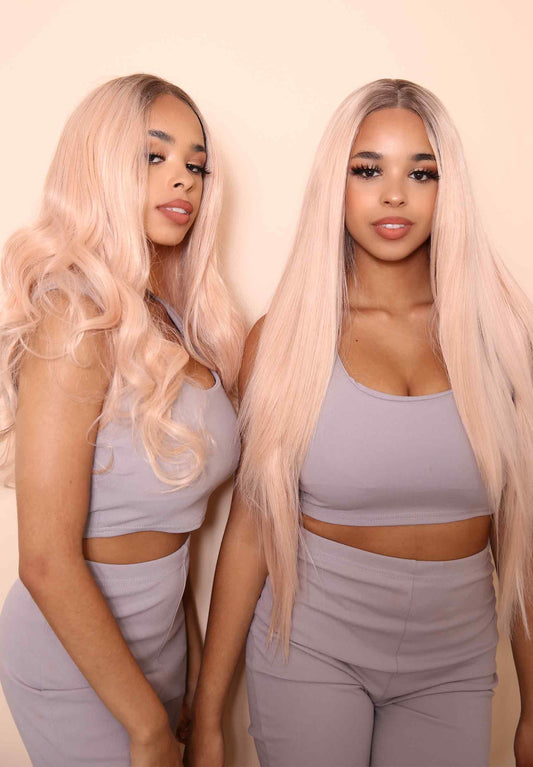 Wigs x Reliked Rose Gold Synthetic Lace Front Wig One Size