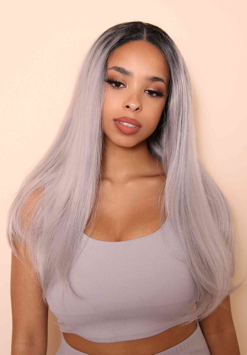 WIGS X RELIKED Silky Grey Wig ONE SIZE