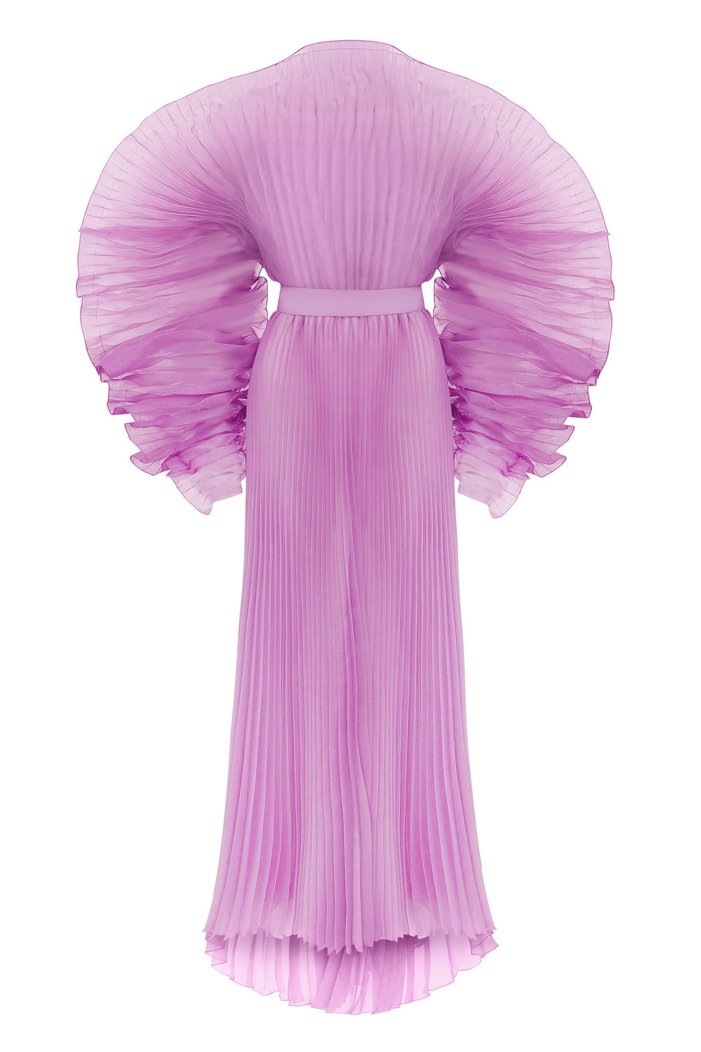 J'amemme Purple Alisha Pleated Dress UK XS