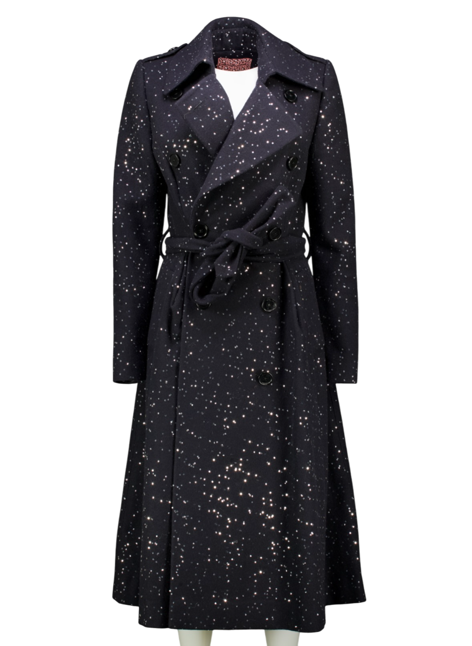 Lena Hoschek Blue Boogie Nights Coat UK XS