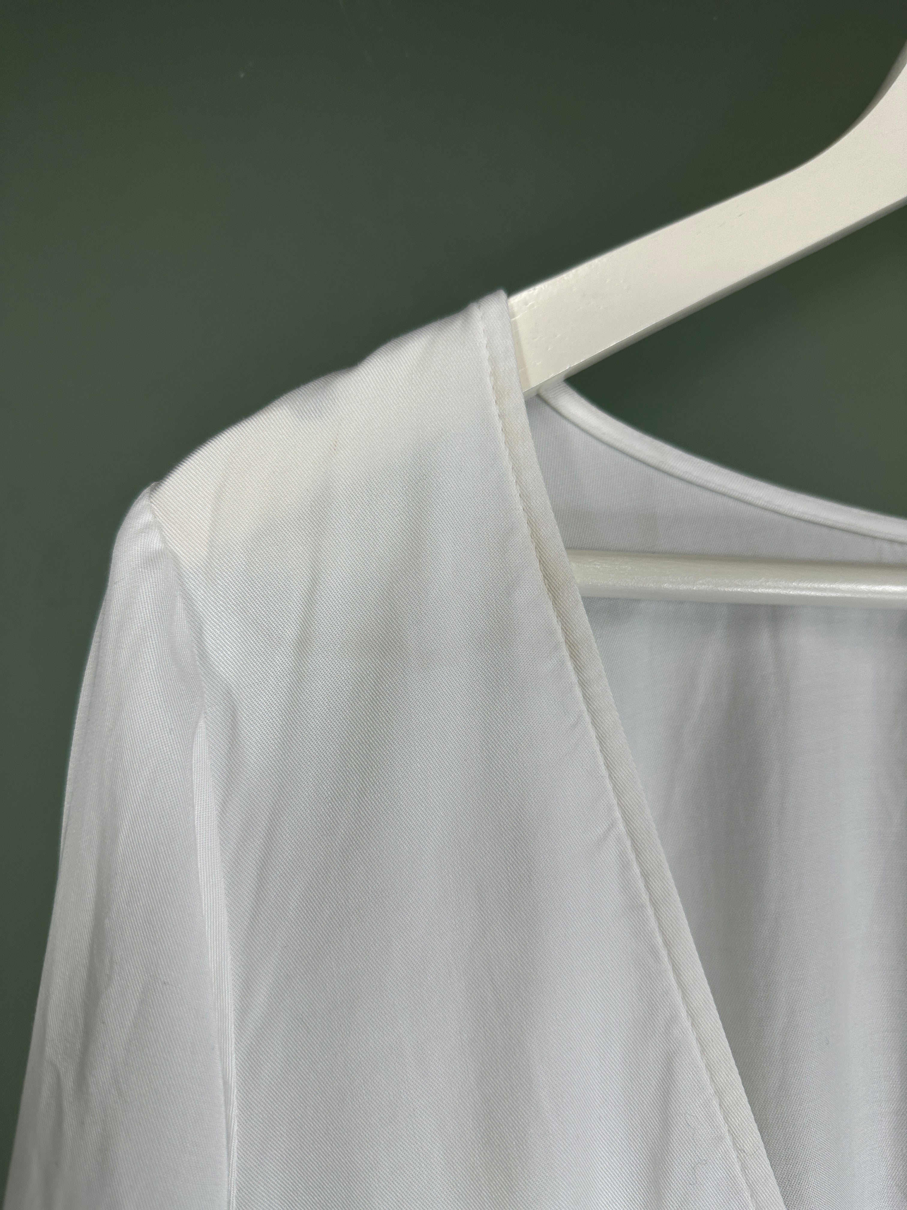 House of CB White Backless Ruched Chamberry Mini Dress UK S