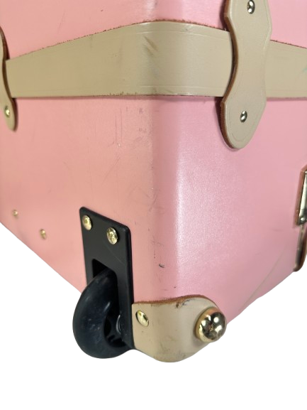 Steamline Luggage Pink The Correspondent Stowaway Suitcase
