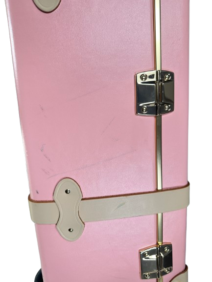 Steamline Luggage Pink The Correspondent Stowaway Suitcase