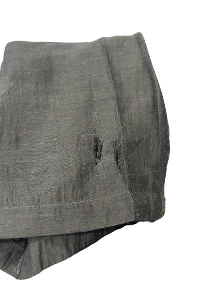 All Saints Black Wildrose Embroidered Sheer Shirt UK L