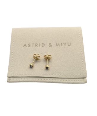 Astrid & Miyu Metallic Crystal Stud Earrings