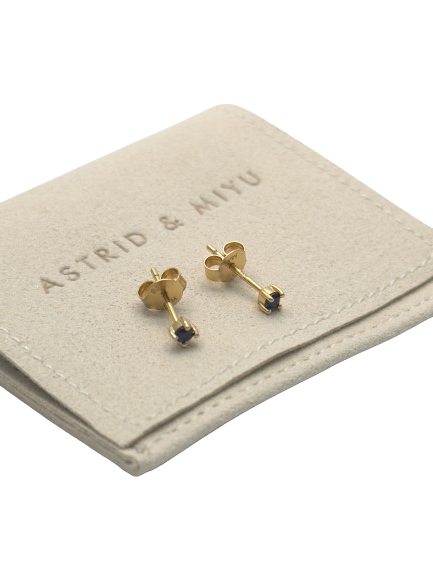 Astrid & Miyu Metallic Crystal Stud Earrings