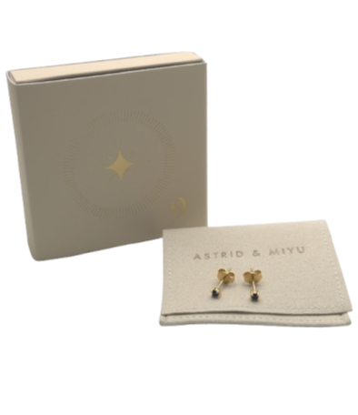 Astrid & Miyu Metallic Crystal Stud Earrings