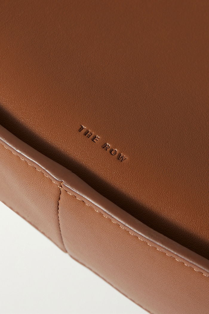 THE ROW Acorn Brown Half Moon Leather Shoulder Bag