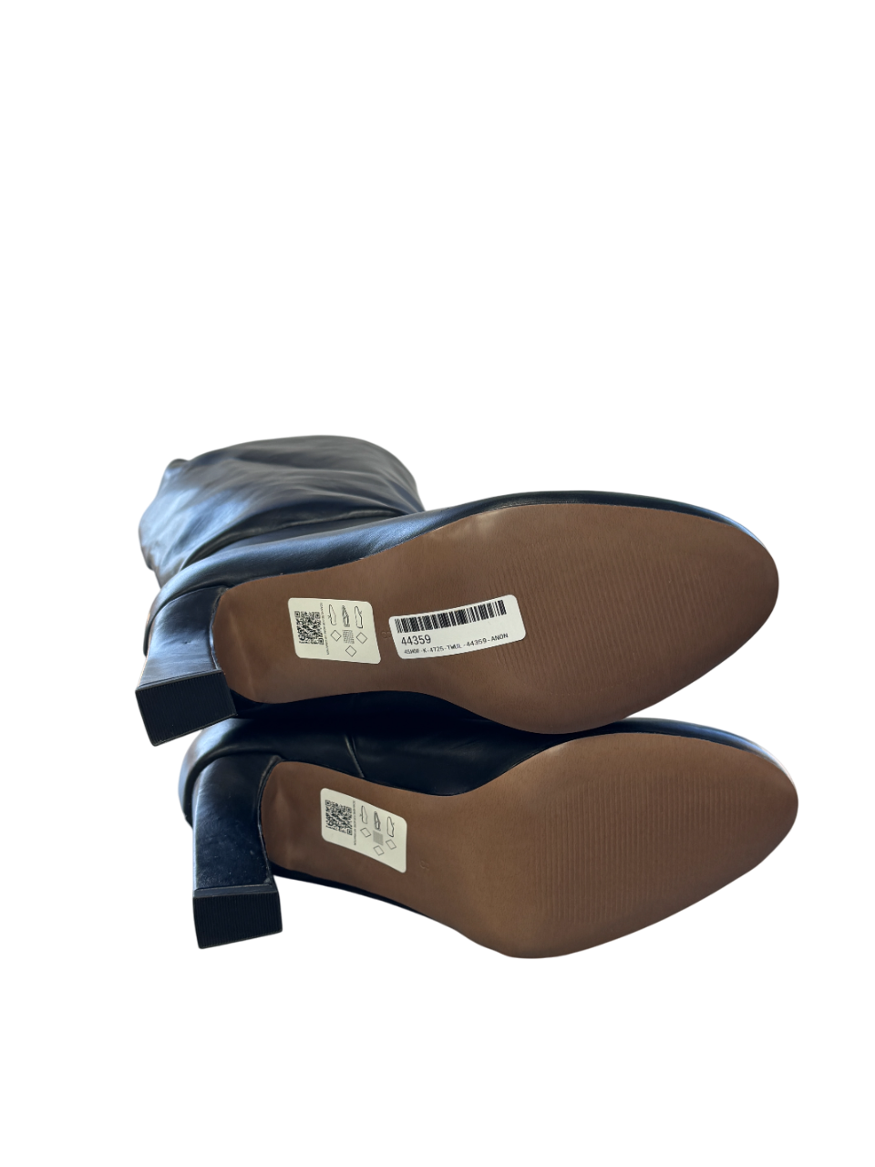 ASOS Carly Block Heel Pull On Knee Boots In Black UK 8 EU 41 👠