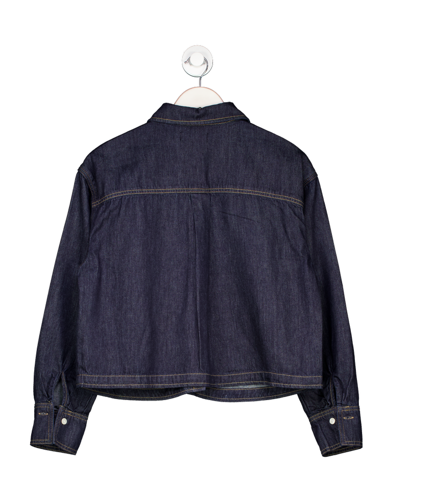 Mint Velvet Blue Dark Indigo Denim Shirt UK M