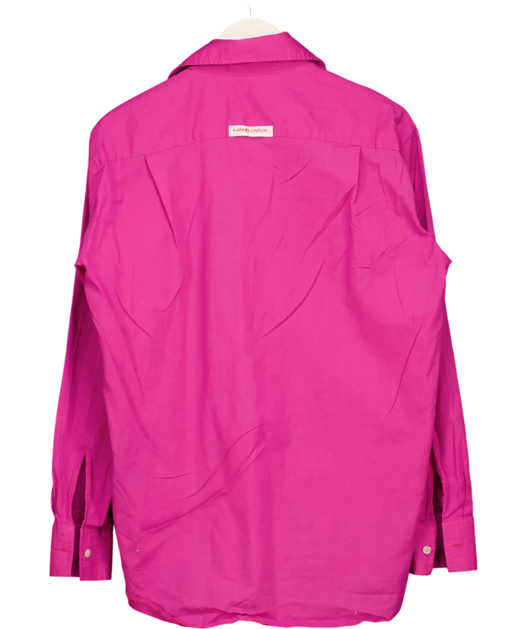 Hand Over Pink Long Sleeve Shirt UK L