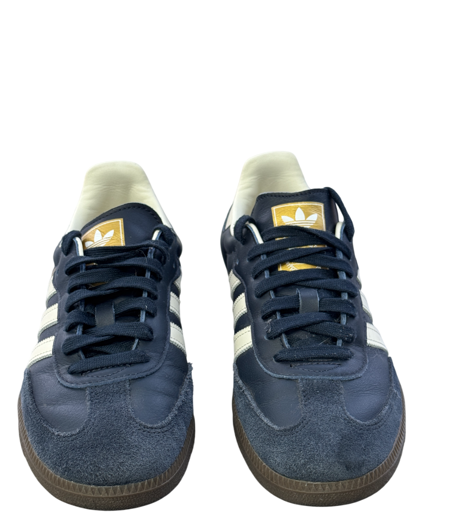 adidas Blue Originals Samba Trainers - Night Navy  Blue/ Cream White / Gum UK 7 EU 40 👠