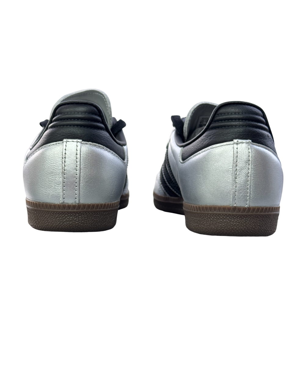 adidas Samba Og Silver /black Metallic Trainers UK 7 EU 40 👠