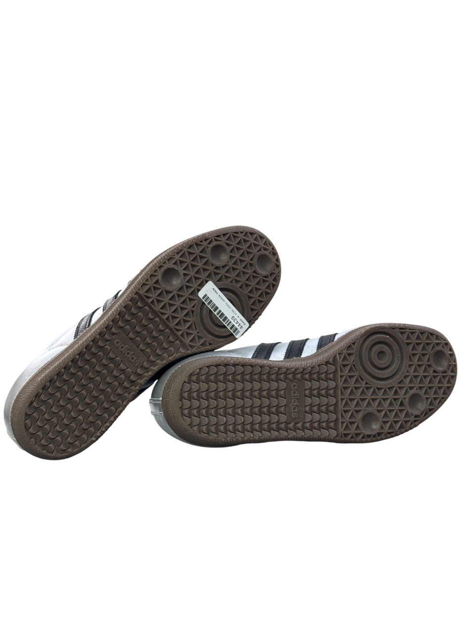 adidas Samba Og Silver /black Metallic Trainers UK 7 EU 40 👠