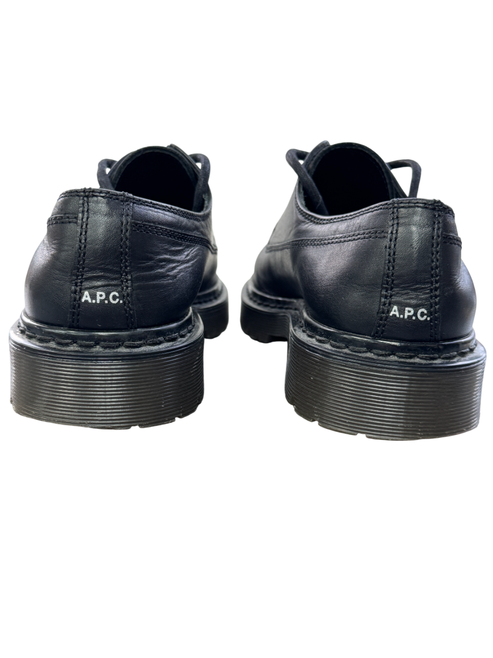 A.P.C. Black Ambre Derbys Lace Up Shoes UK 6 EU 39 👠