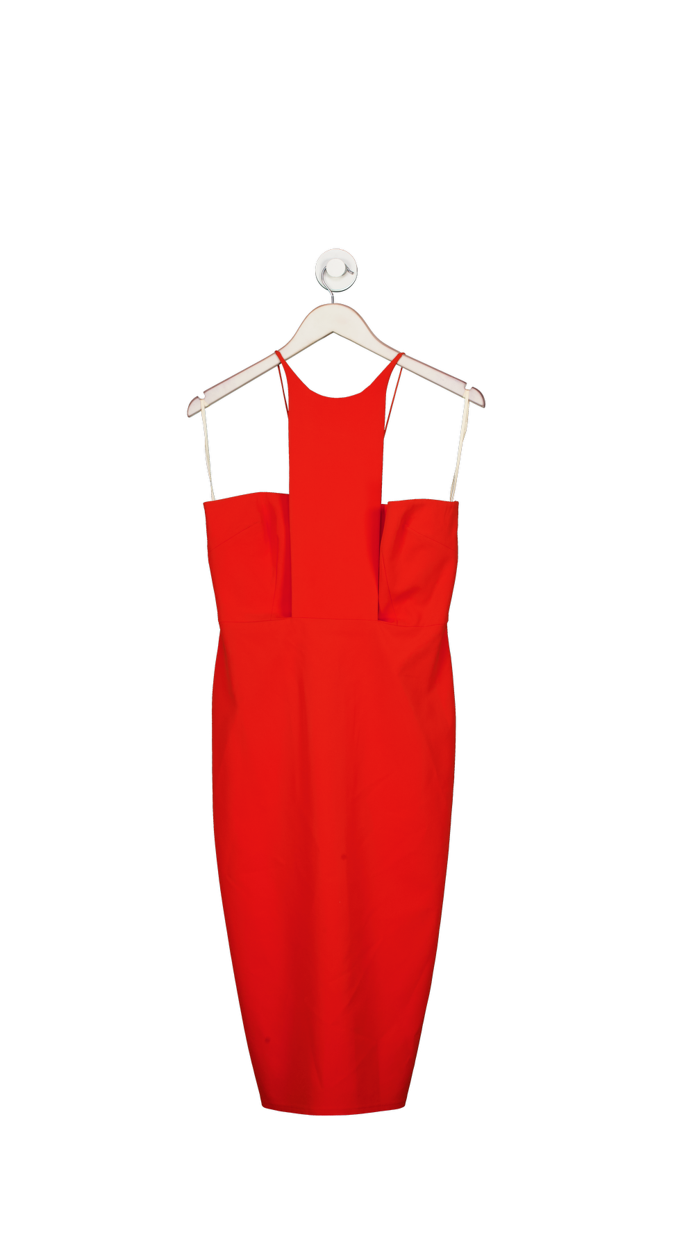 Alex Perry Red Sleeveless Midi Dress UK 14