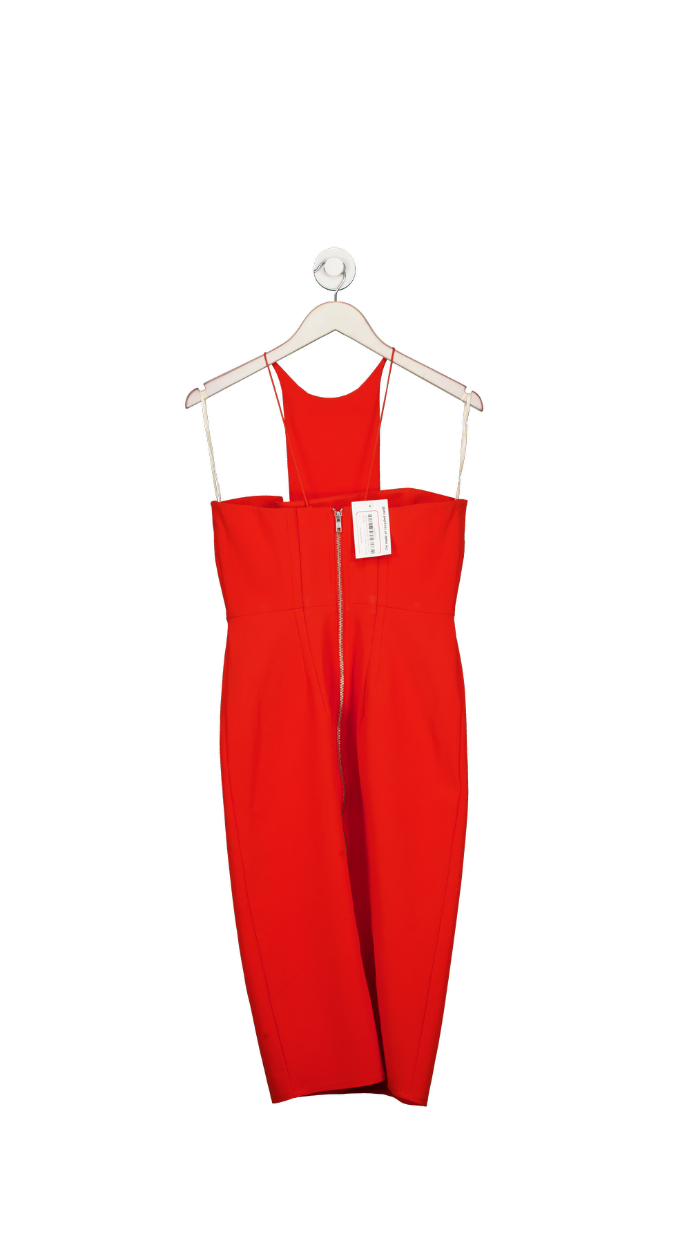 Alex Perry Red Sleeveless Midi Dress UK 14