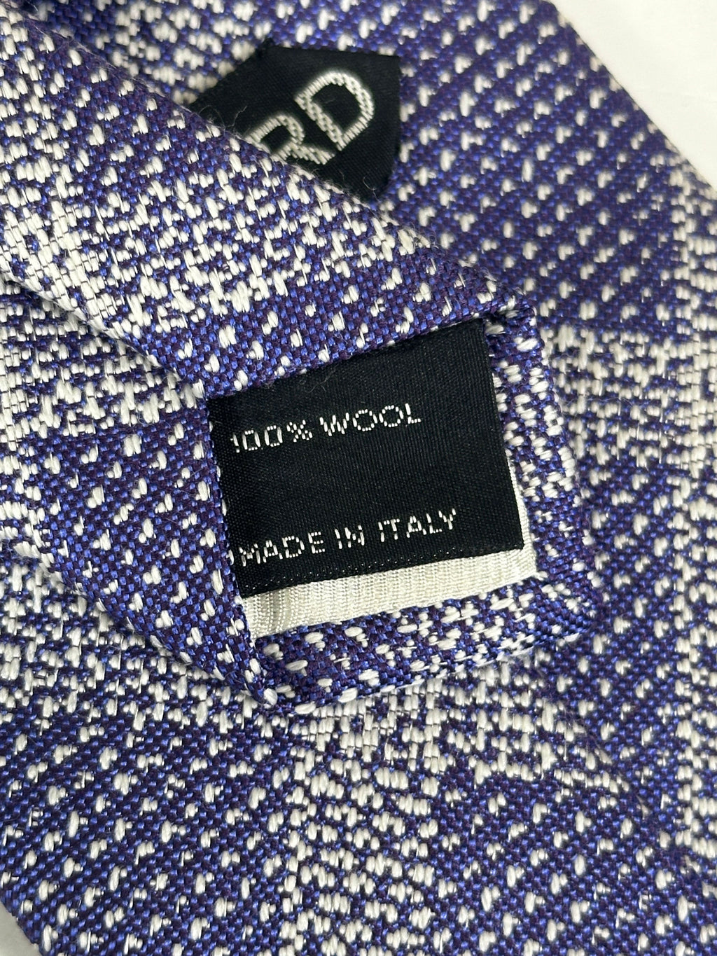 Tom Ford Blue Wool Necktie One Size