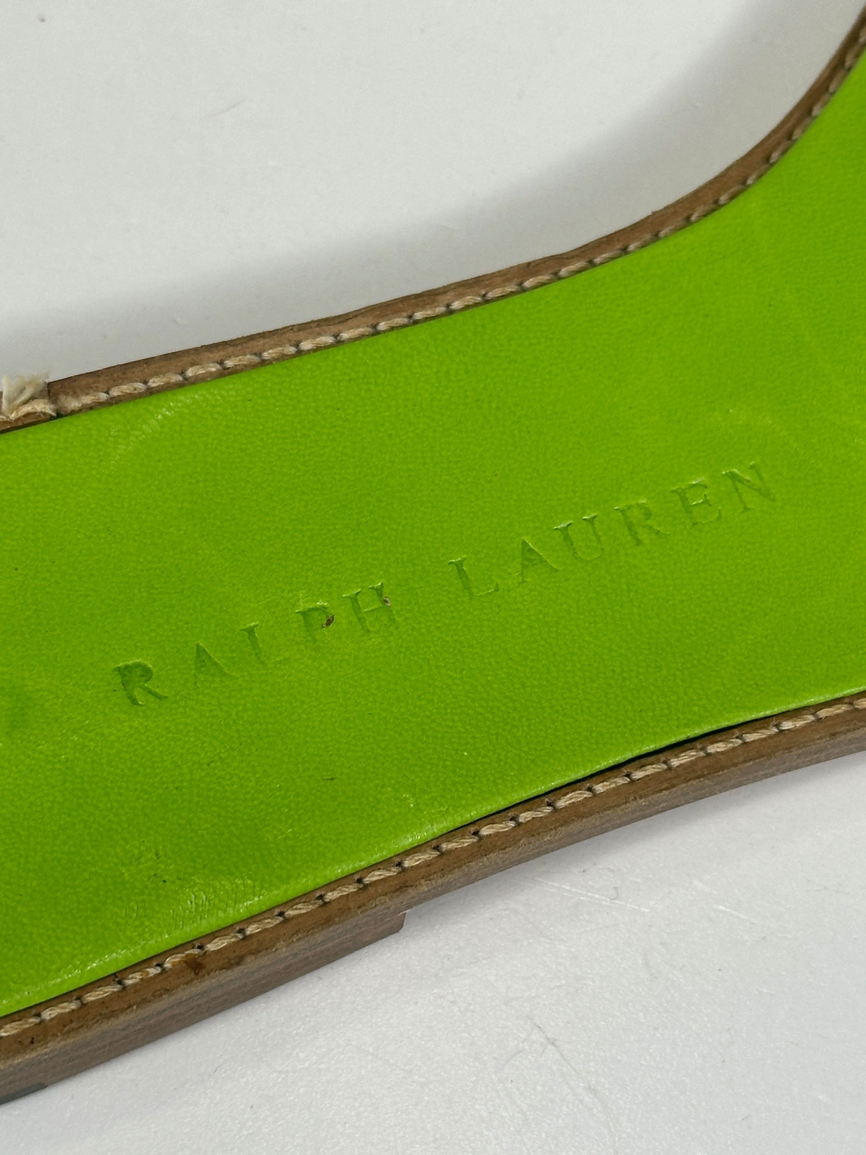 Ralph Lauren Multicoloured Suede Stripe Sandals UK 7.5 EU 40.5 👠