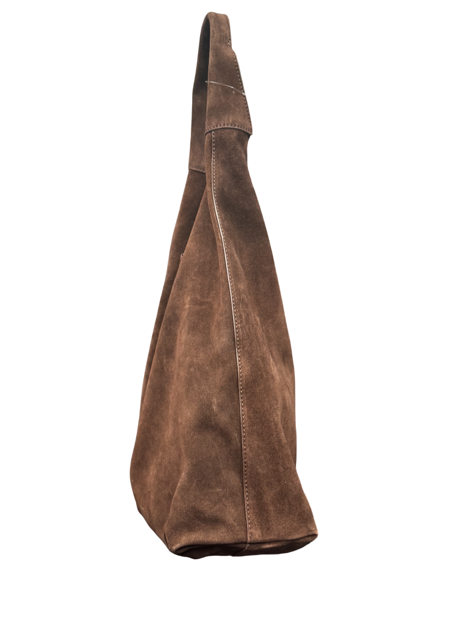 NEXT Chocolate Brown Real Suede Slouchy Shoulder Bag