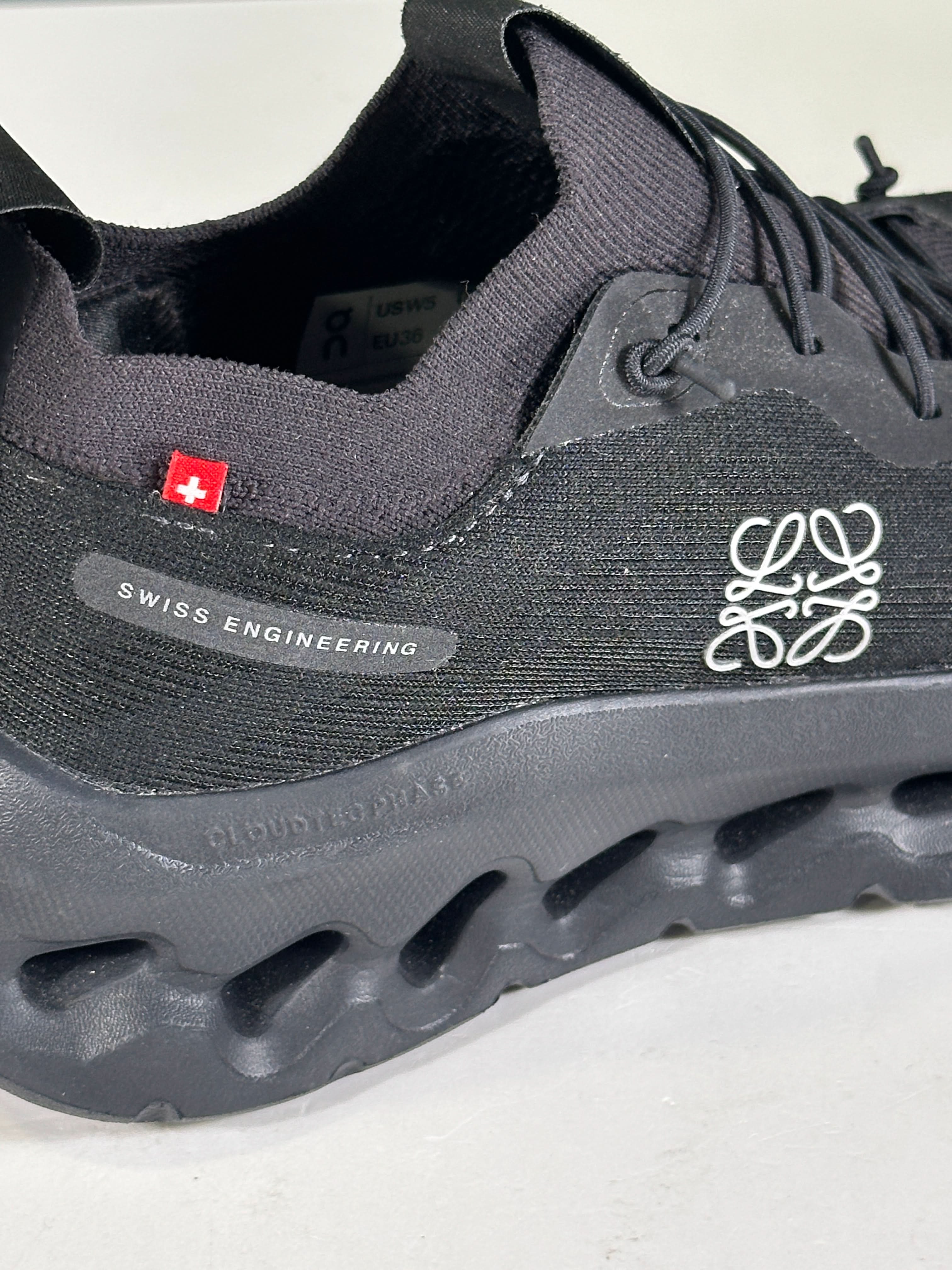 Loewe X On Running Black Cloudtilt Running Shoes UK 3 EU 36 👠