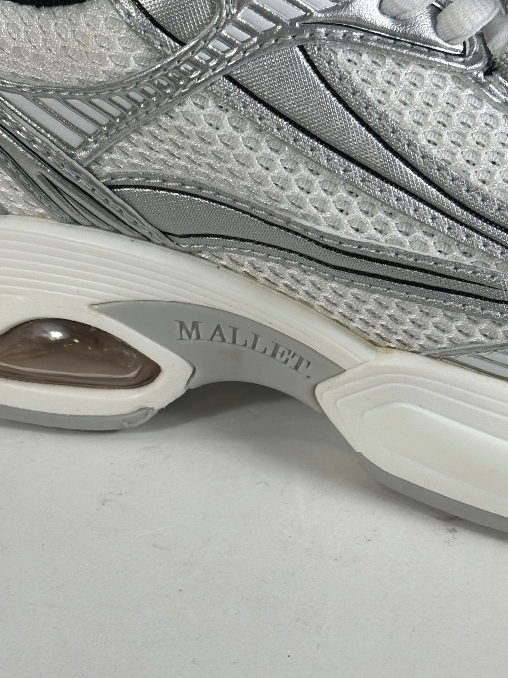 Mallet Metallic Silver Jupiter Sneakers UK 5 EU 38 👠