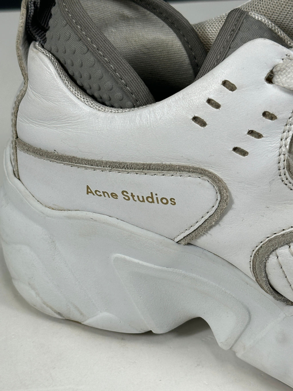 Acne Studios White Manhattan Leather Sneakers UK 4 EU 37 👠