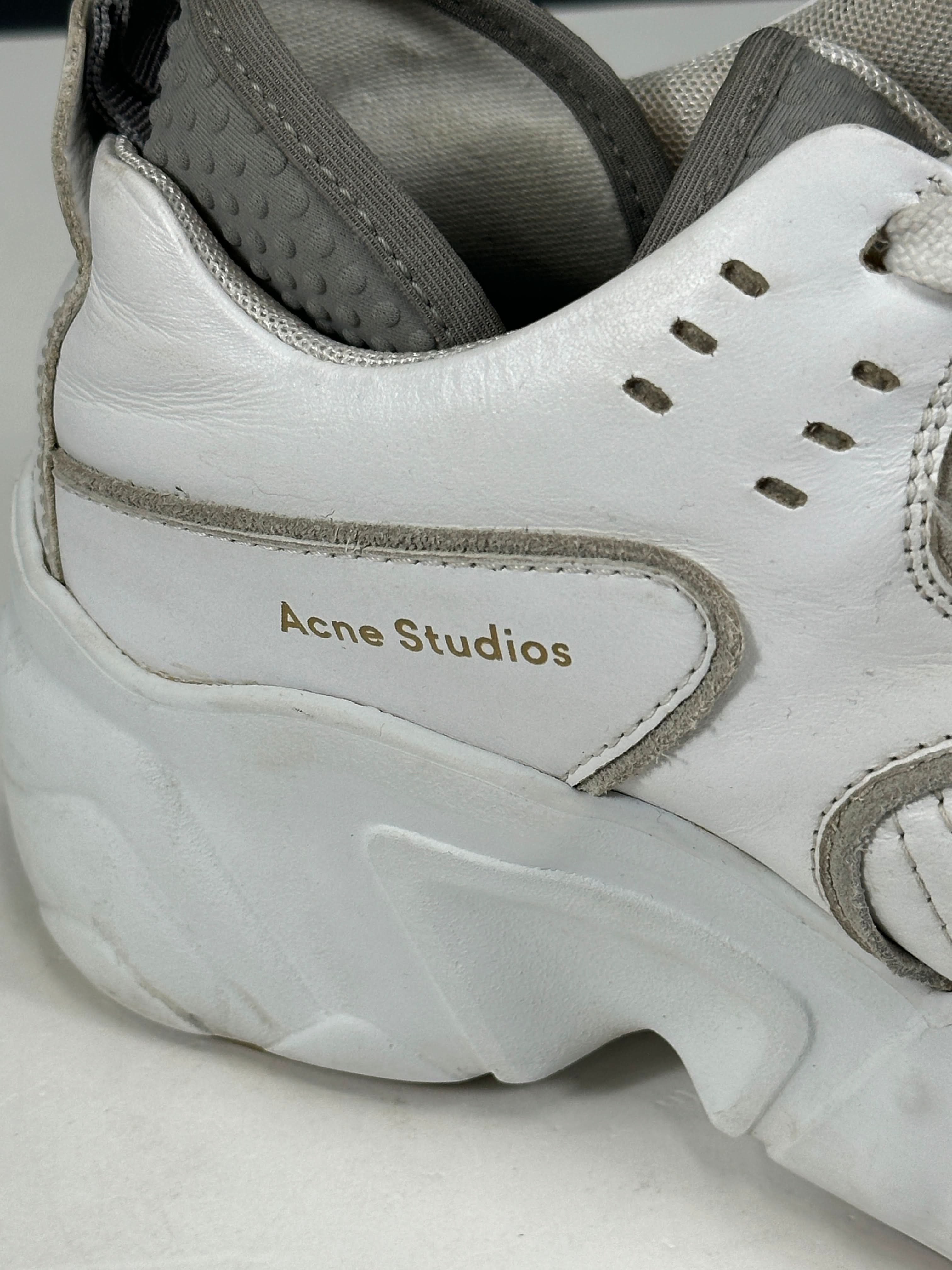 Acne Studios White Manhattan Leather Sneakers UK 4 EU 37 👠