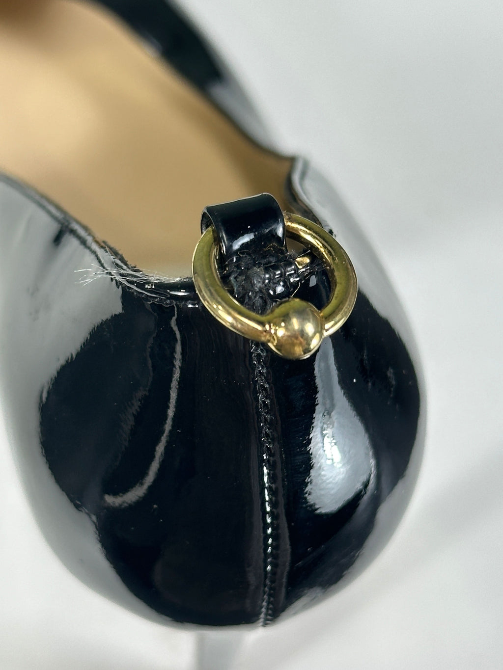 JF London Black Patent Leather Pointed Heels UK 6 EU 39 👠