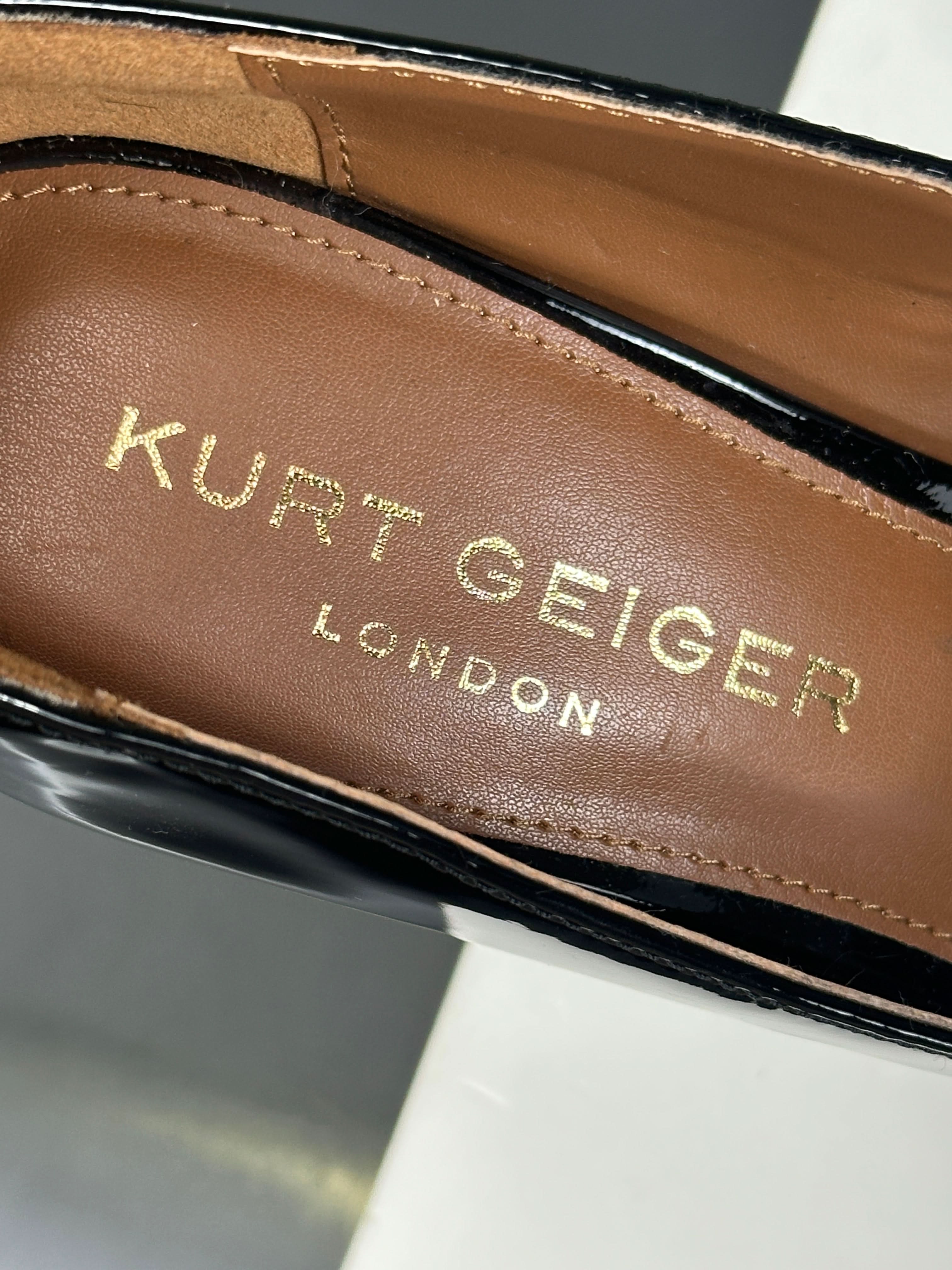 Kurt Geiger Black Shoreditch Platform Court Shoes UK 5 EU 38 👠