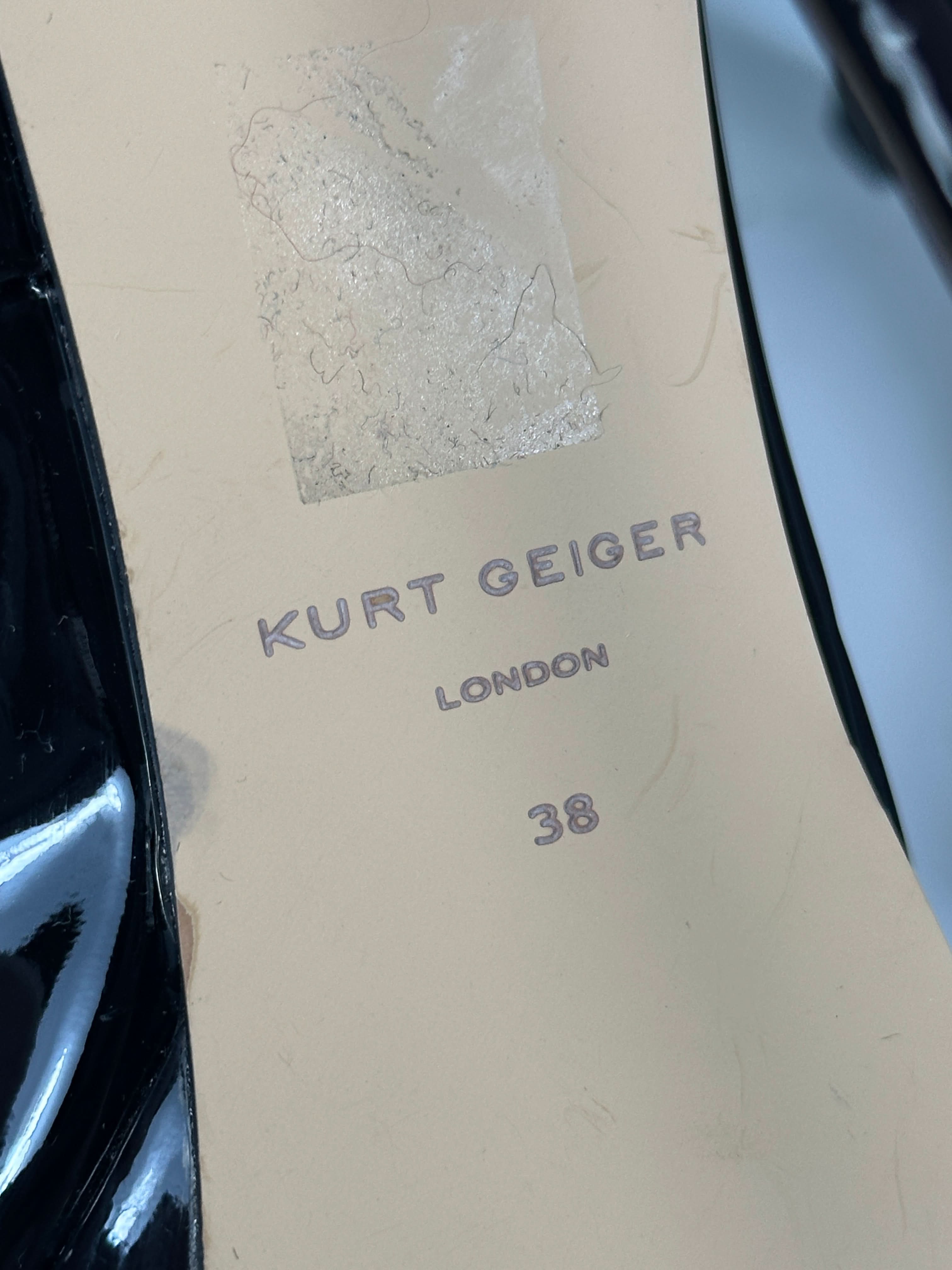 Kurt Geiger Black Shoreditch Platform Court Shoes UK 5 EU 38 👠