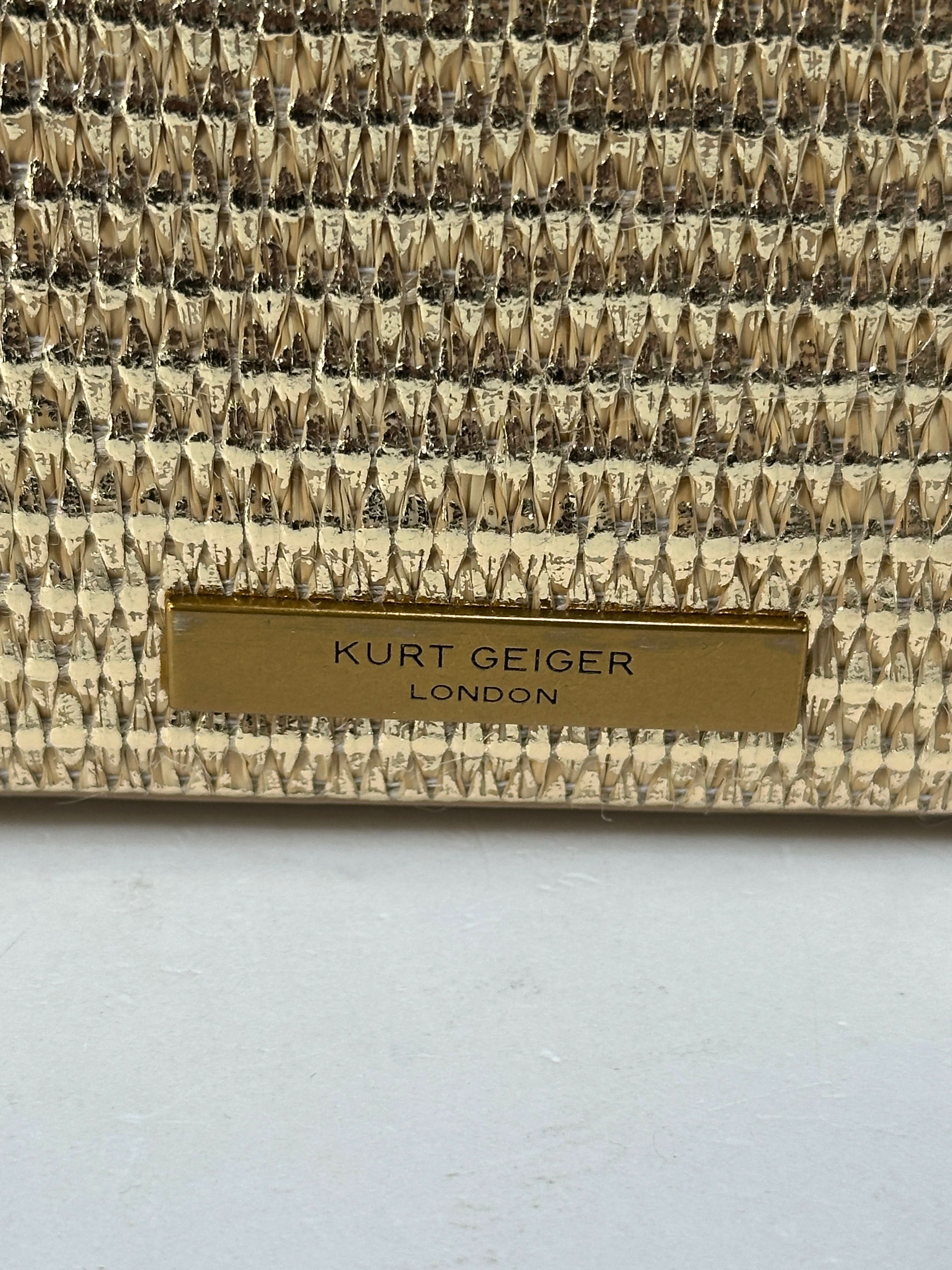 Kurt Geiger Brown Mini 3D Flower Bond Shoulder Bag with chain strap