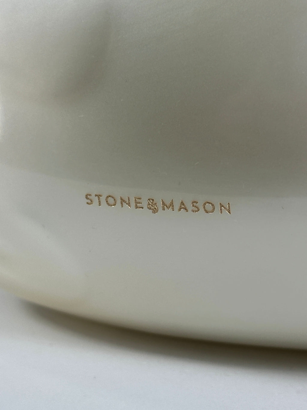 Stone & Mason Cream The Fluffy Pearl Stone Bag