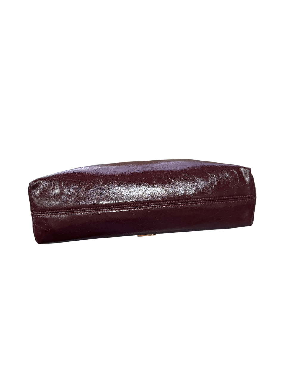 River Island Tortoiseshell Handle Clutch Bag In Burgundywith chain strap