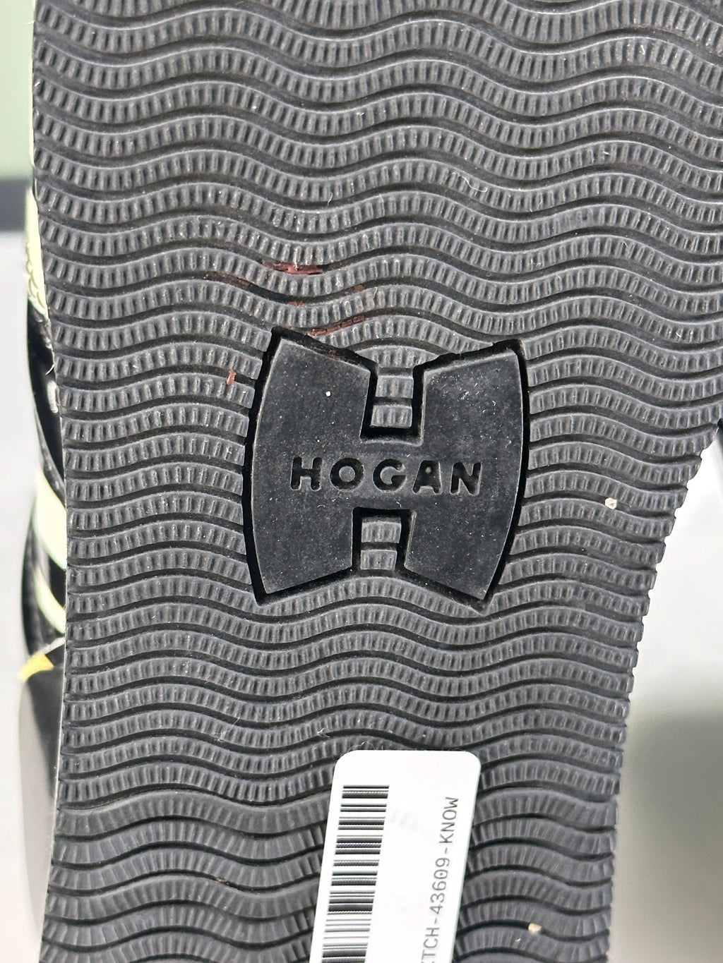 HOGAN Black & White Zebra Patent platform Trainers UK 5 EU 38 👠