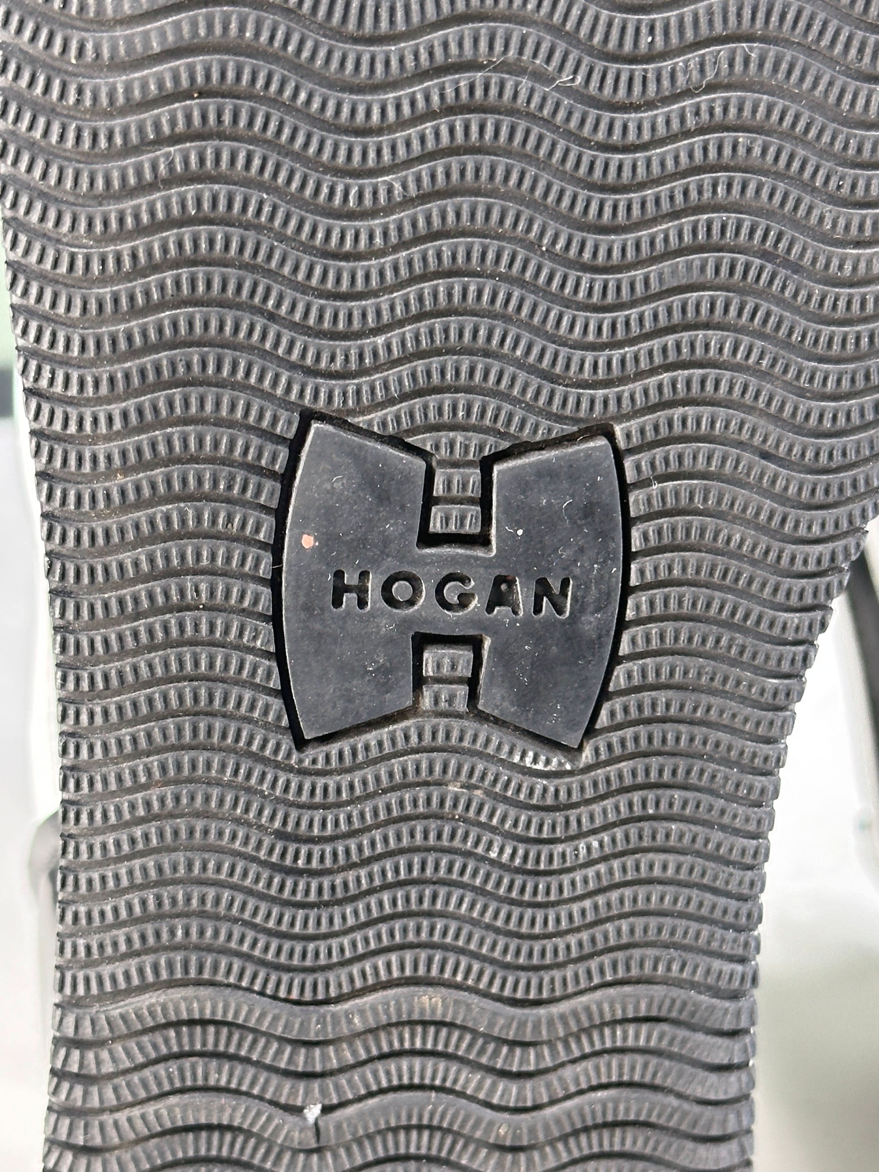 HOGAN Black / White Platform "H" Logo Trainers UK 5.5 EU 38.5 👠