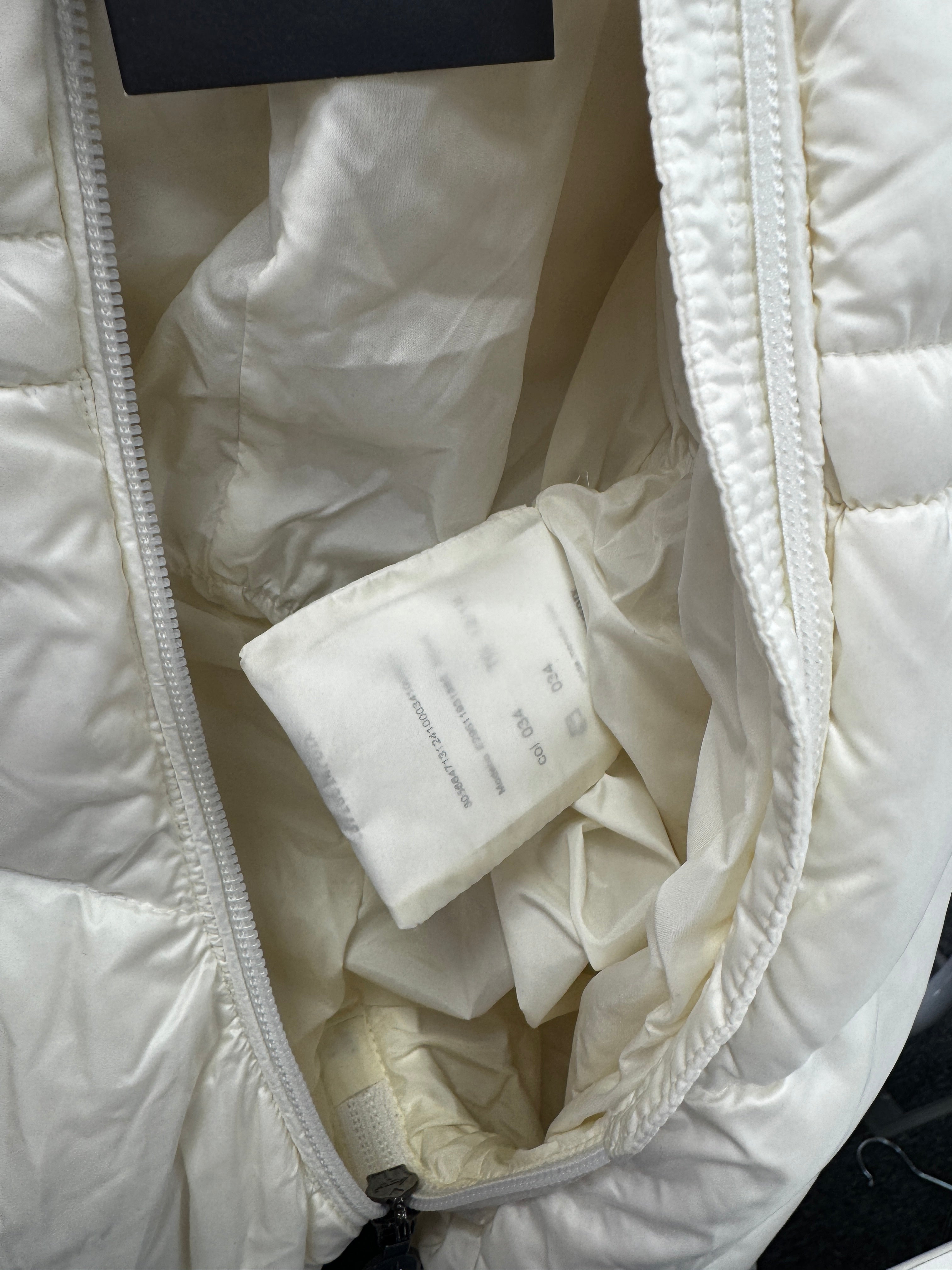 MONCLER Cream Feather And Down Filled Fur Hooded SKI Snowsuit 12-18 Months