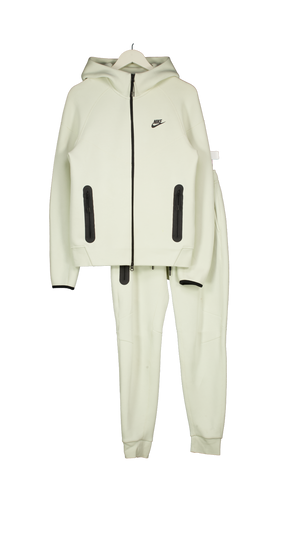 NIKE Beige 2-piece Tech Fleece Hoodie And Jogger Set UK S